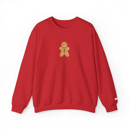 mr. gingerbread embroidered crewneck