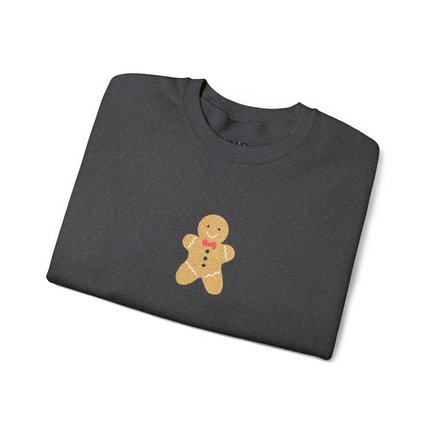 mr. gingerbread embroidered crewneck