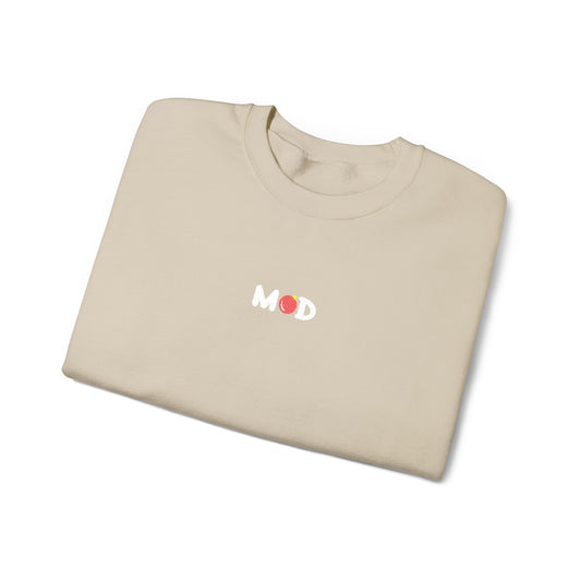 minimalist Merry MOD crewneck embroidery