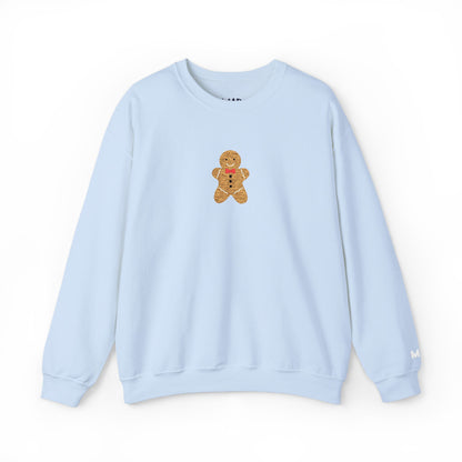 mr. gingerbread embroidered crewneck