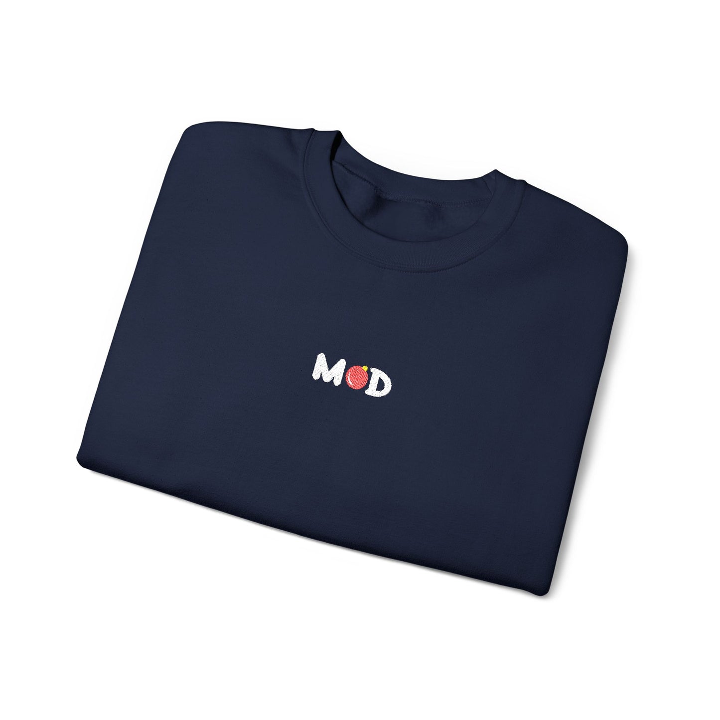 minimalist Merry MOD crewneck embroidery
