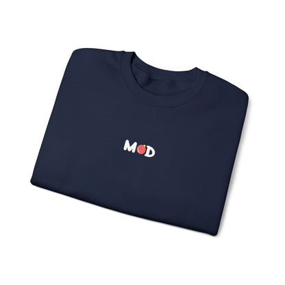 minimalist Merry MOD crewneck embroidery