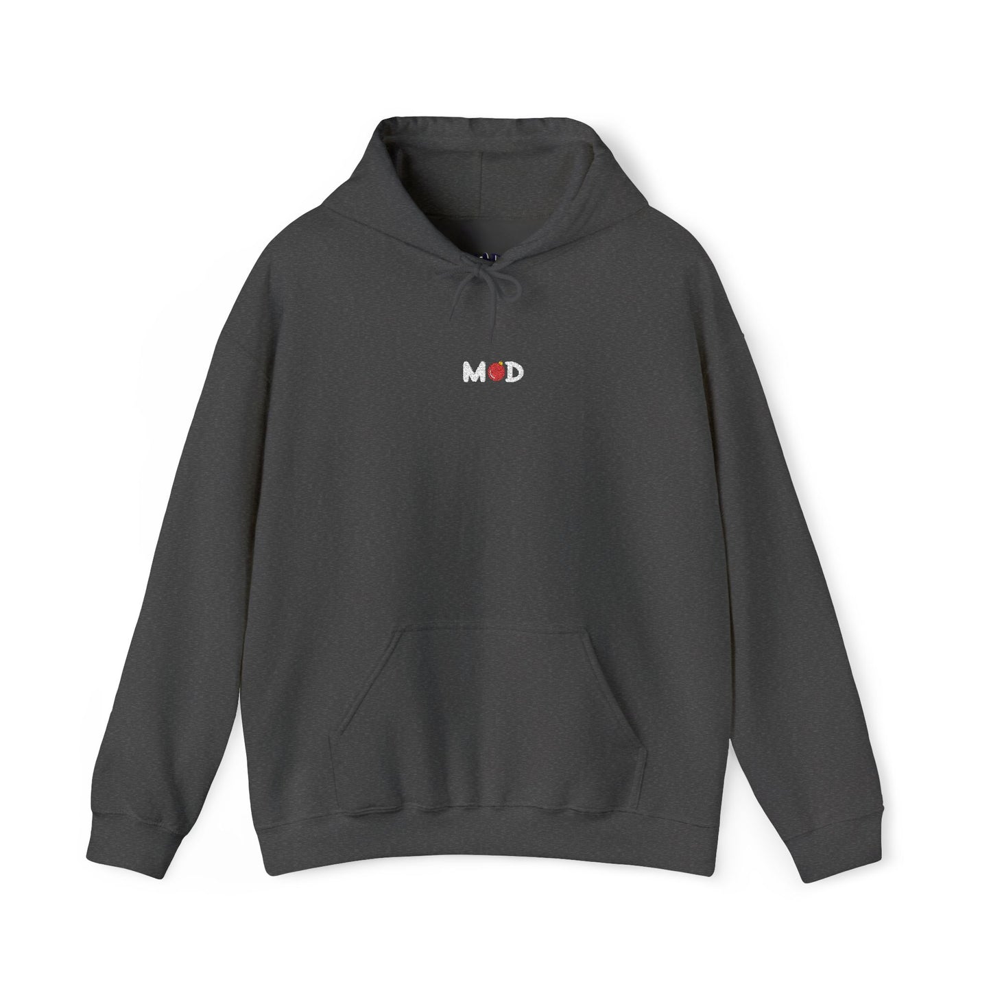 minimalist Merry MOD hoodie embroidery