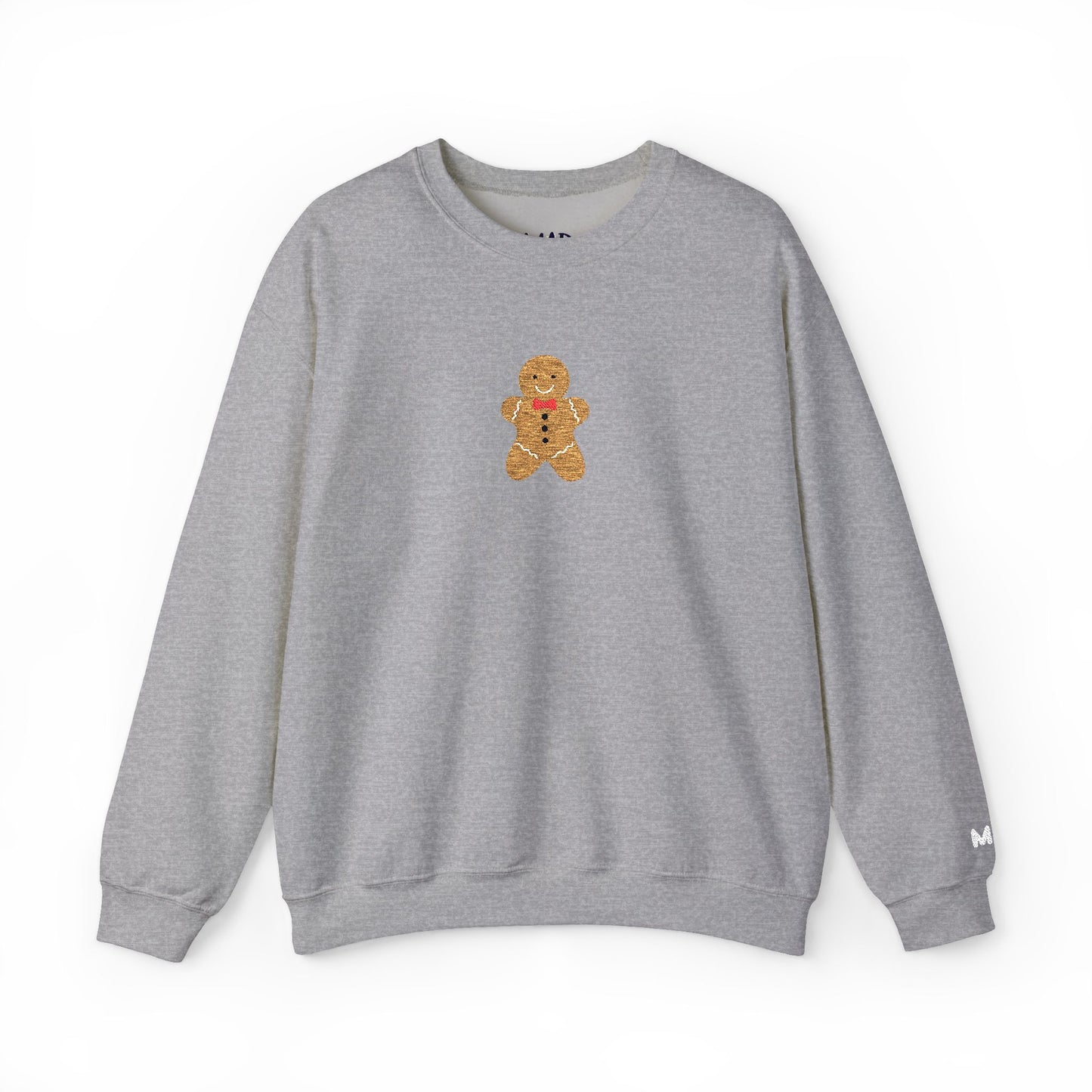 mr. gingerbread embroidered crewneck