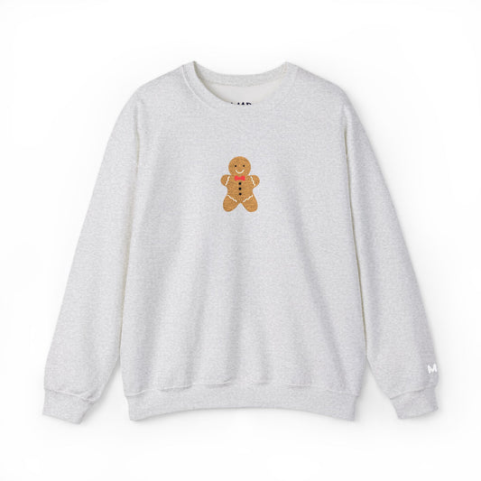 mr. gingerbread embroidered crewneck