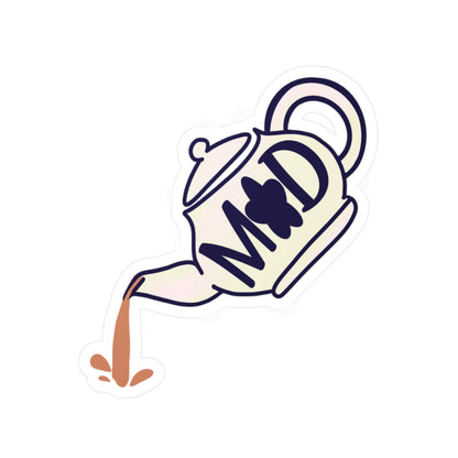 MOD teapot vinyl decal