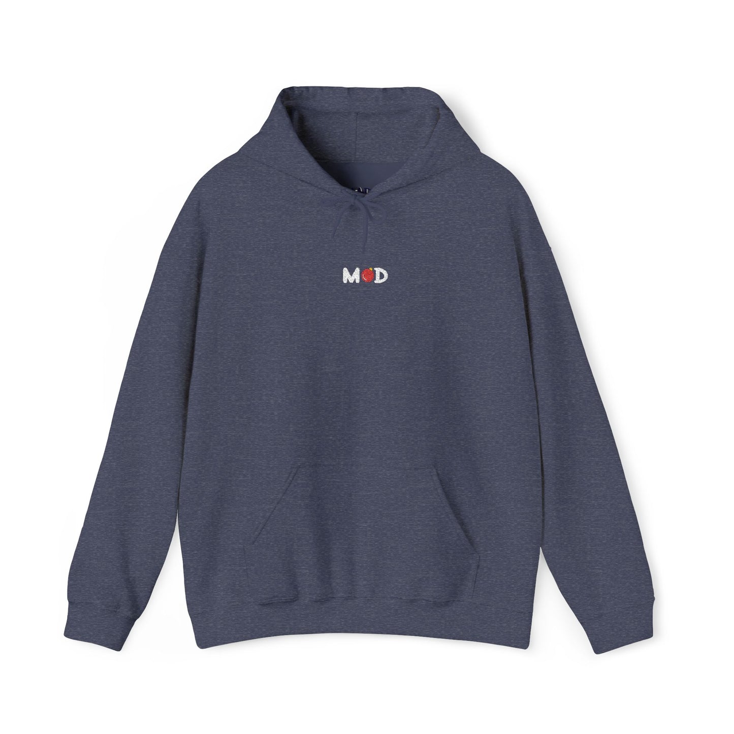 minimalist Merry MOD hoodie embroidery
