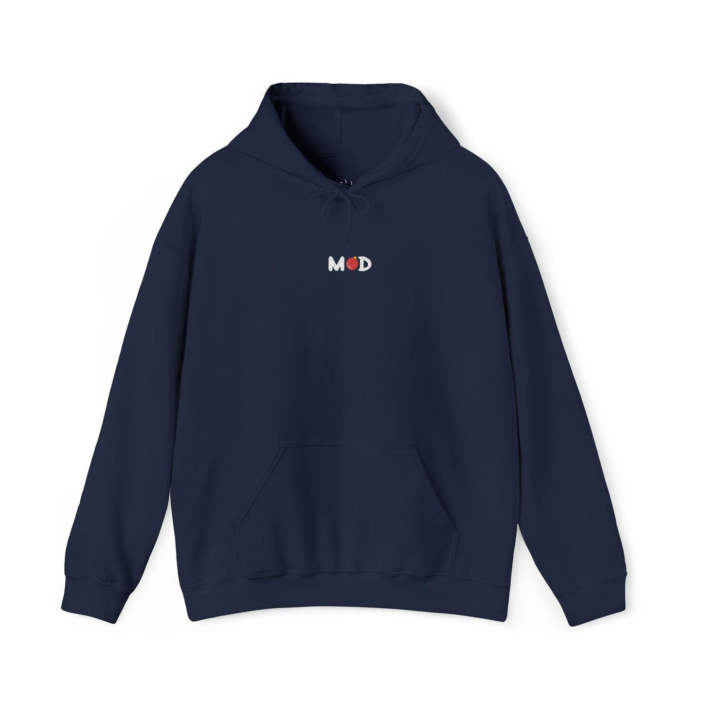 minimalist Merry MOD hoodie embroidery