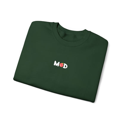 minimalist Merry MOD crewneck embroidery