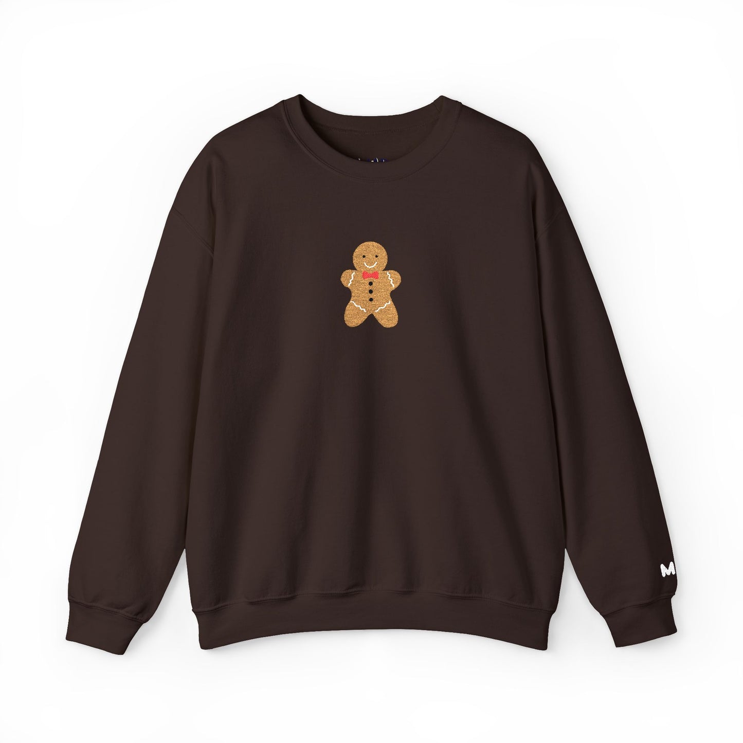 mr. gingerbread embroidered crewneck