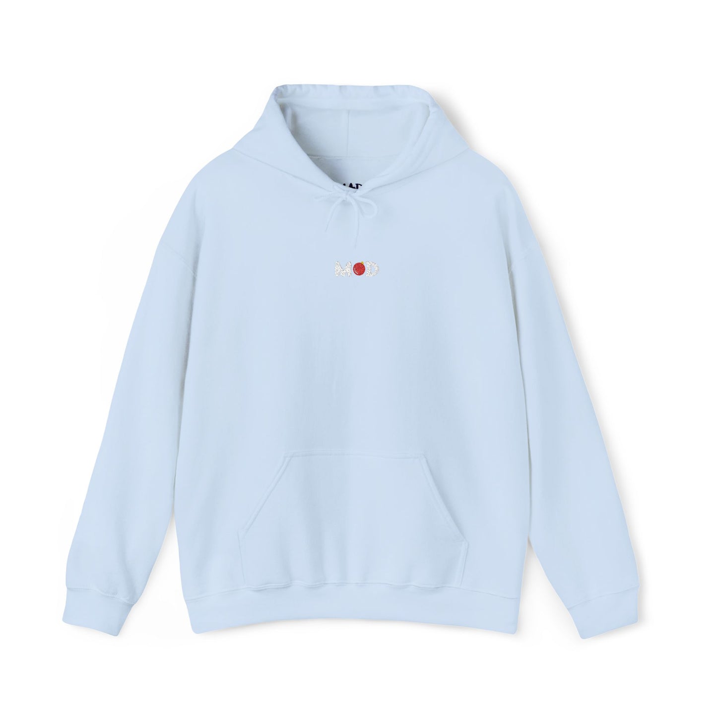 minimalist Merry MOD hoodie embroidery
