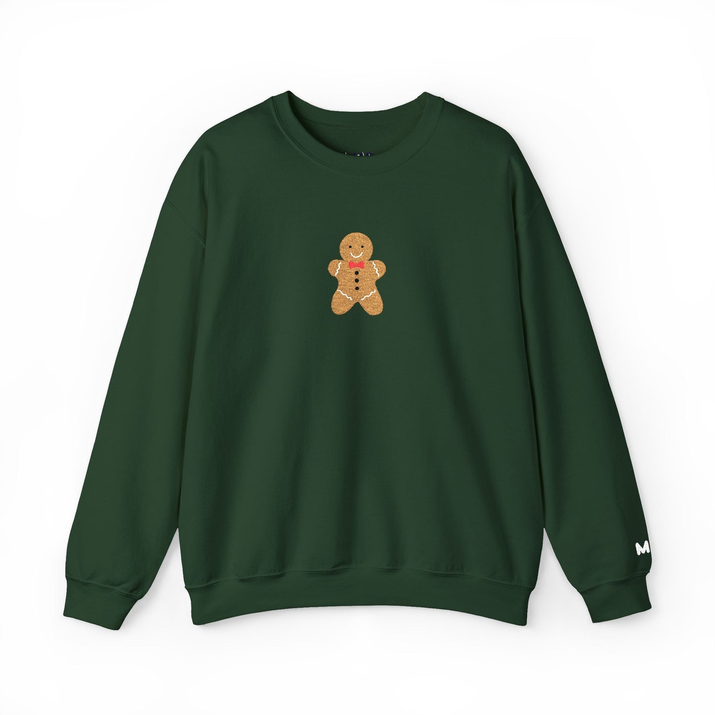 mr. gingerbread embroidered crewneck