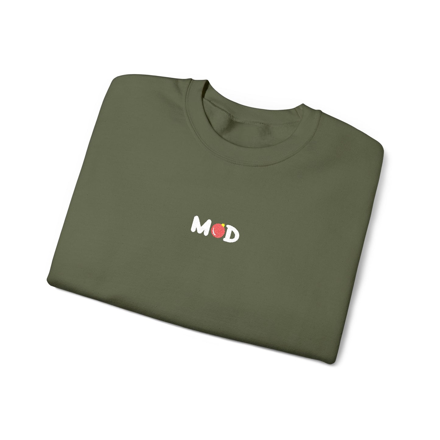 minimalist Merry MOD crewneck embroidery