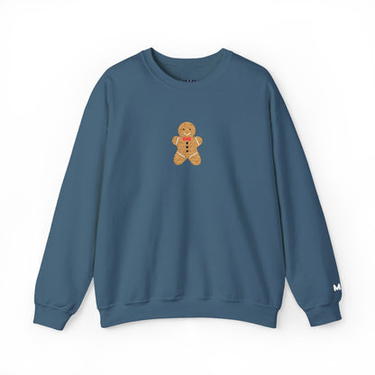 mr. gingerbread embroidered crewneck