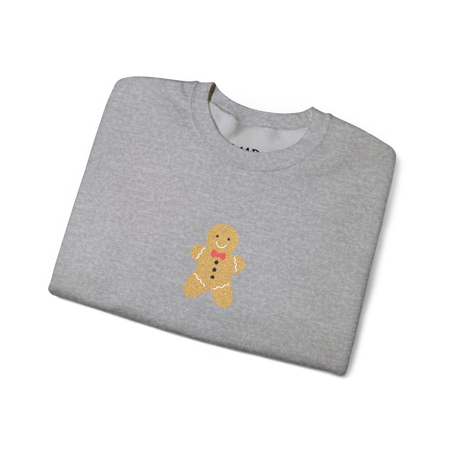 mr. gingerbread embroidered crewneck