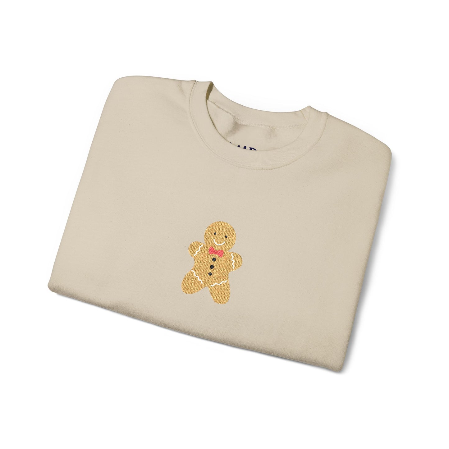 mr. gingerbread embroidered crewneck
