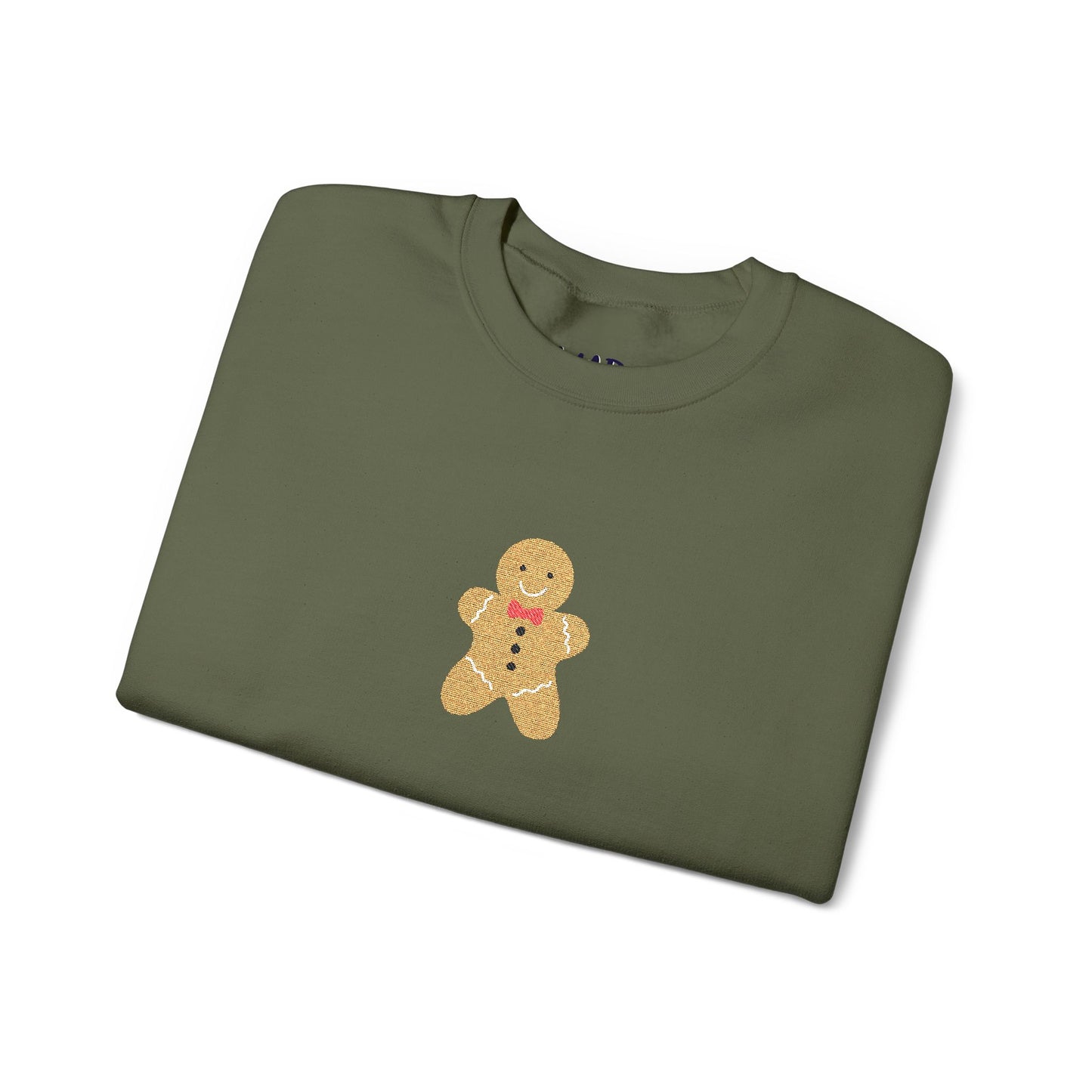 mr. gingerbread embroidered crewneck