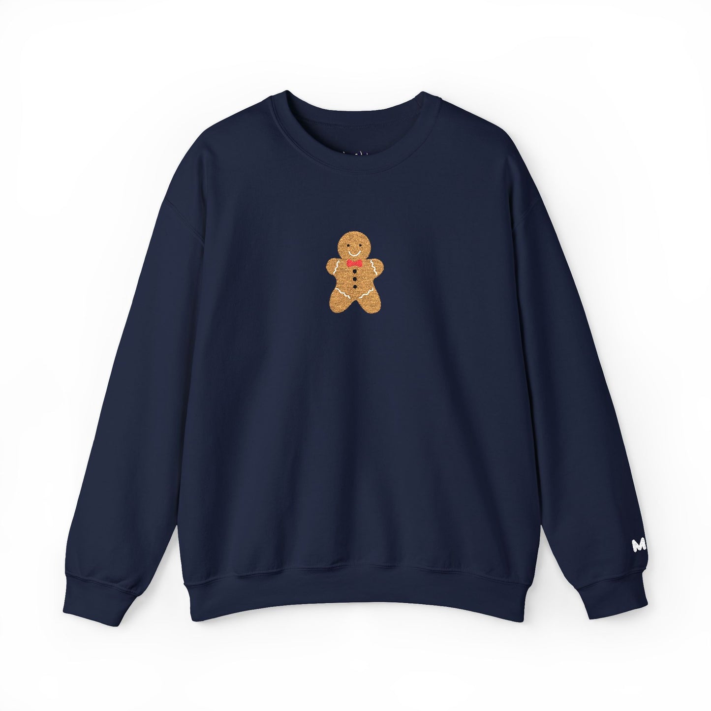 mr. gingerbread embroidered crewneck