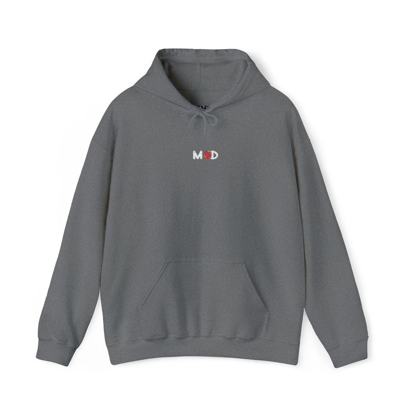 minimalist Merry MOD hoodie embroidery