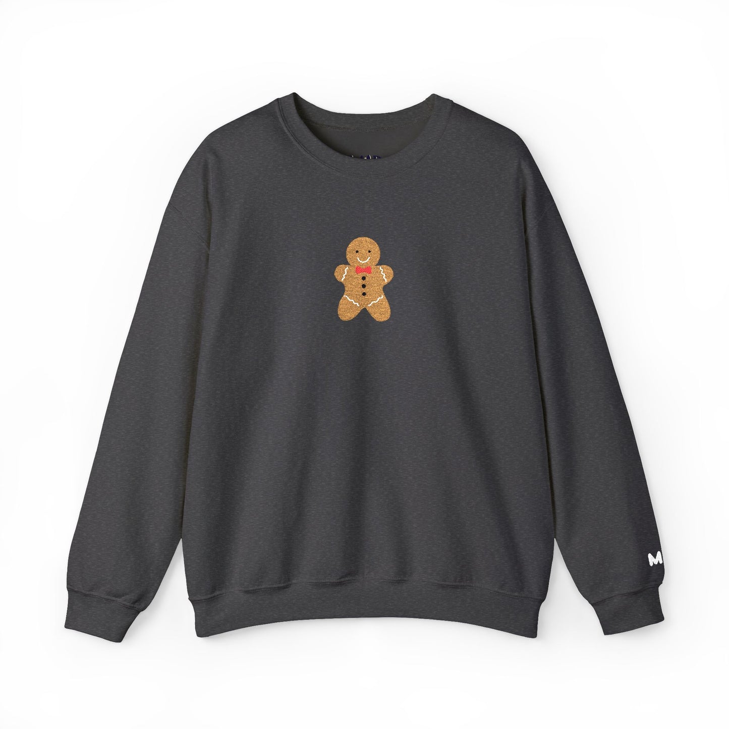 mr. gingerbread embroidered crewneck