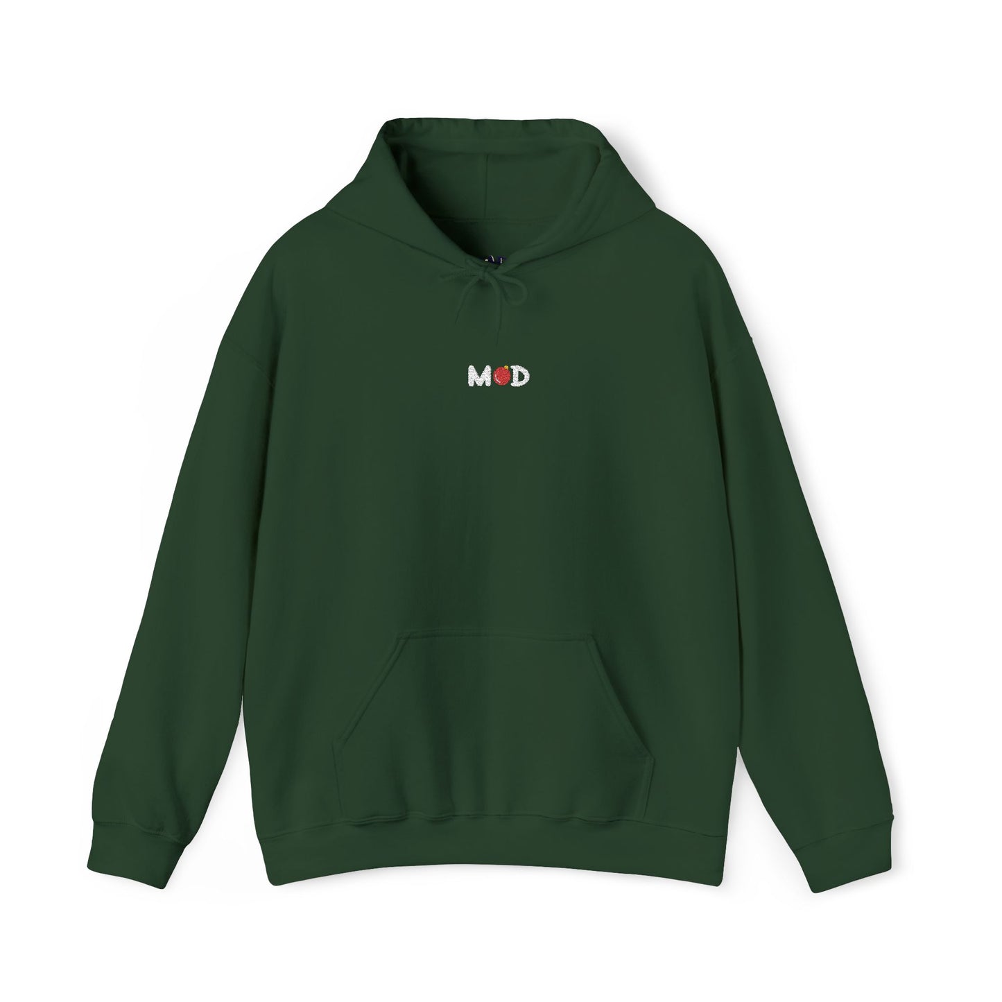 minimalist Merry MOD hoodie embroidery